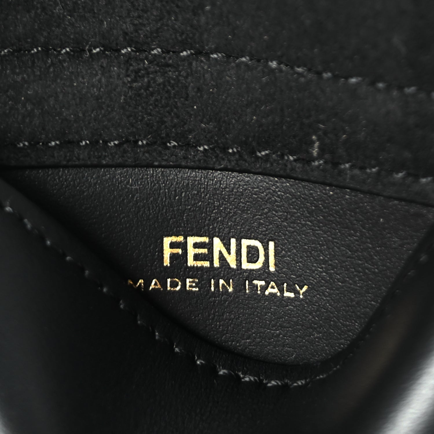 Fendi Calfskin Multi Pocket Belt  Black
