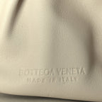 Bottega Veneta Metallic Crinkled Lambskin The Pouch Oversized Clutch Oro