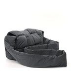 Bottega Veneta Nylon Intrecciato Padded Tech Cassette Bag Dark Grey
