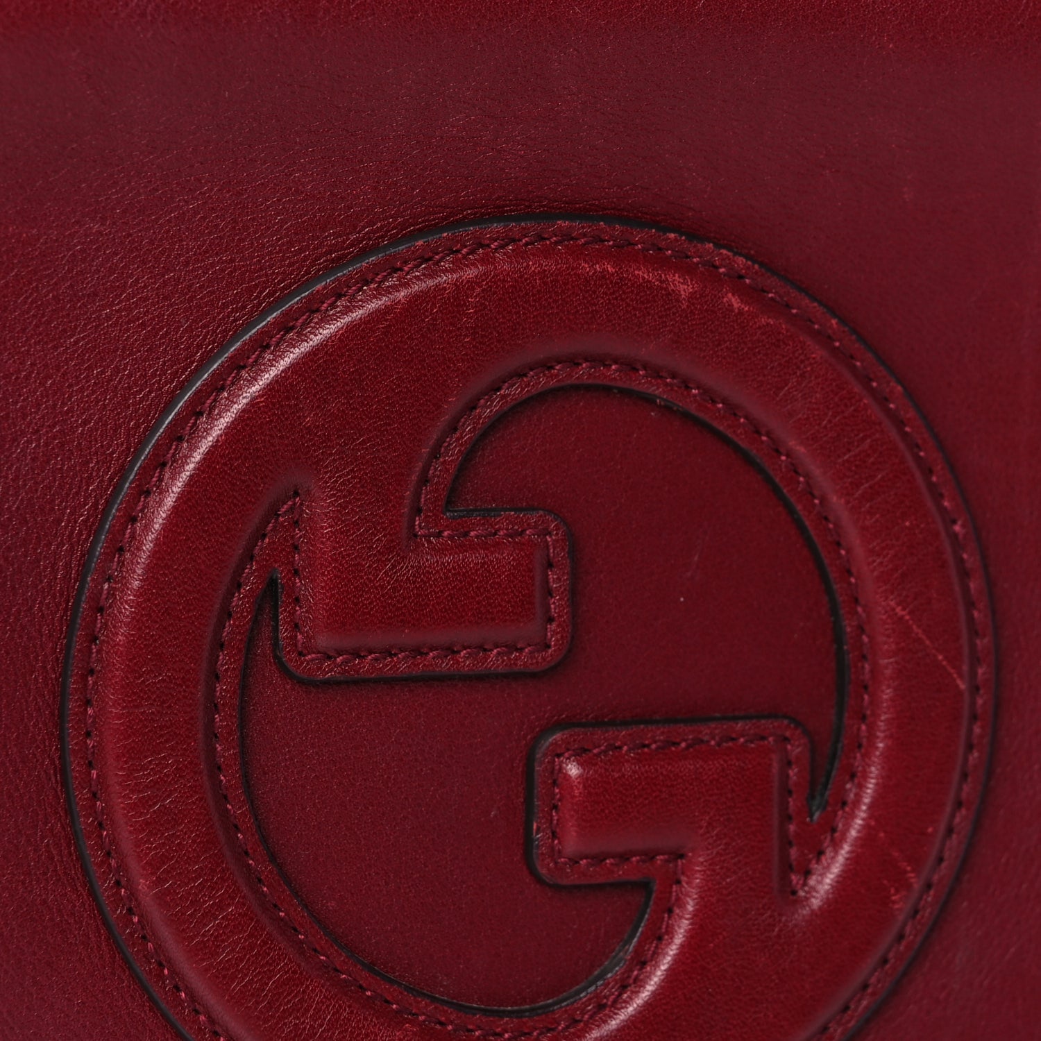 Gucci Calfskin Mini Blondie Bag  Rosso