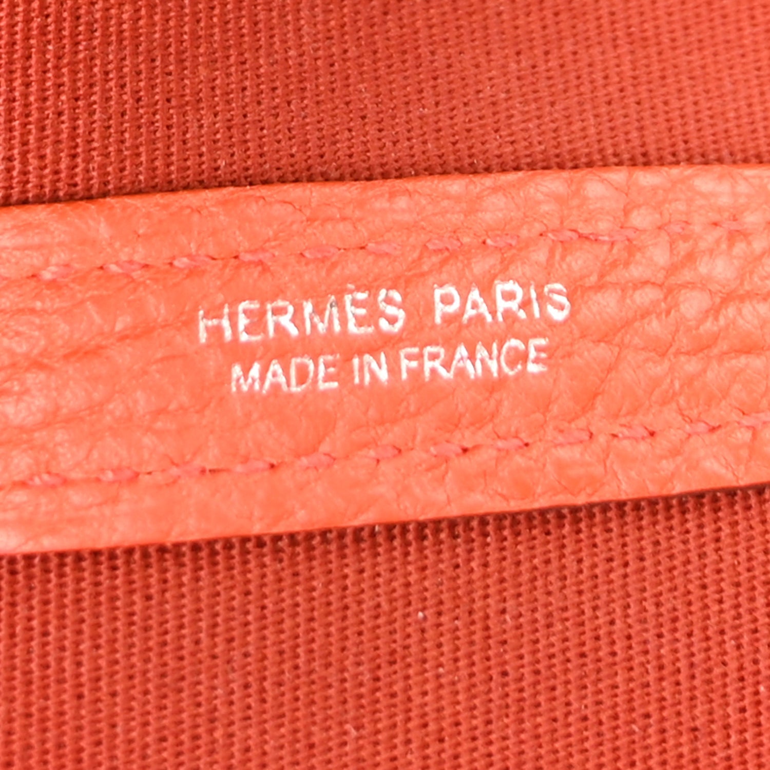 Hermes Toile Officier Negonda Garden Party 30 TPM Rouge Tomate Capucine
