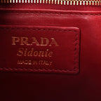 Prada Saffiano Lux Sidonie Top Handle Bag Black