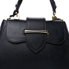 Prada Saffiano Lux Sidonie Top Handle Bag Black