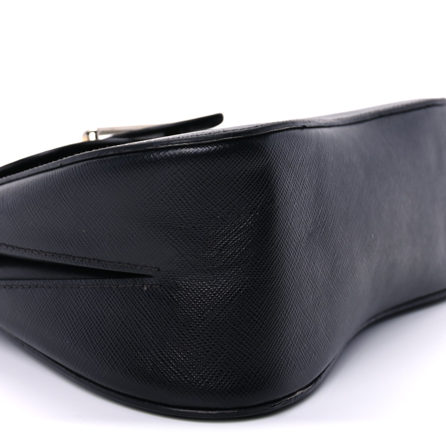 Prada Saffiano Lux Sidonie Top Handle Bag Black