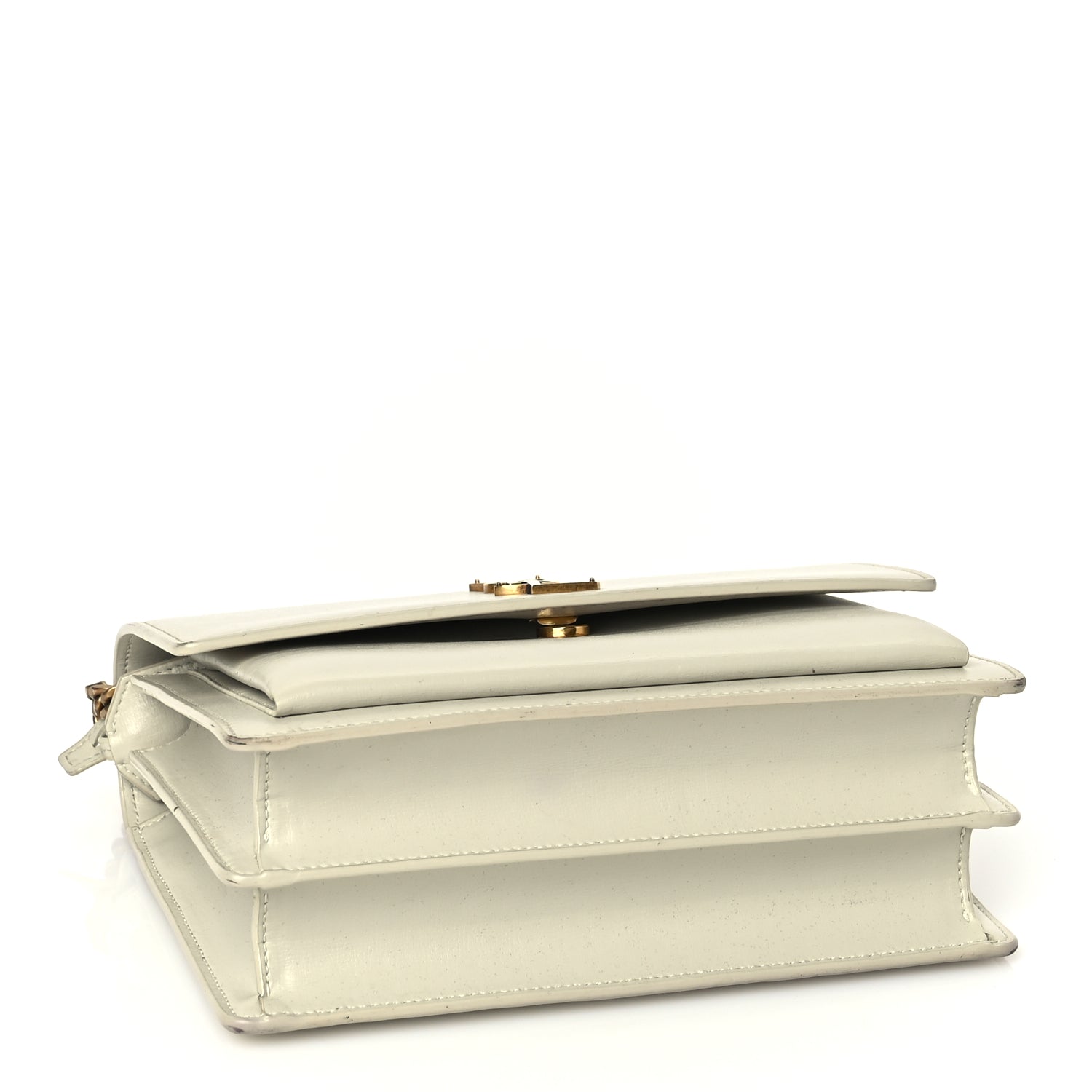 Saint Laurent Calfskin Medium Monogram Sunset  Crema Soft