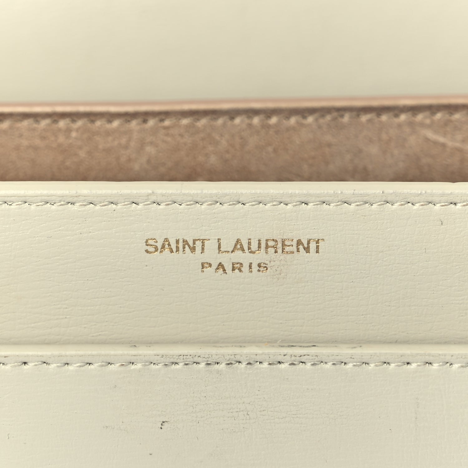 Saint Laurent Calfskin Medium Monogram Sunset  Crema Soft