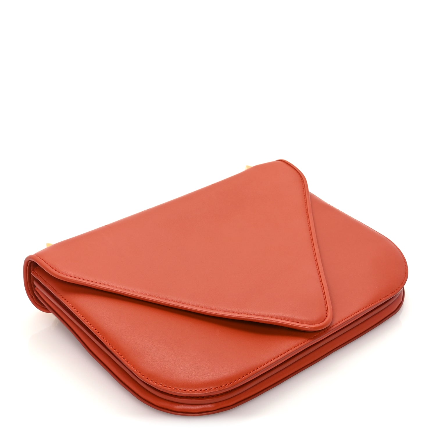 Bottega Veneta Calfskin Mount Envelope Bag Maple