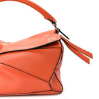 Loewe Calfskin Medium Puzzle Bag Orange
