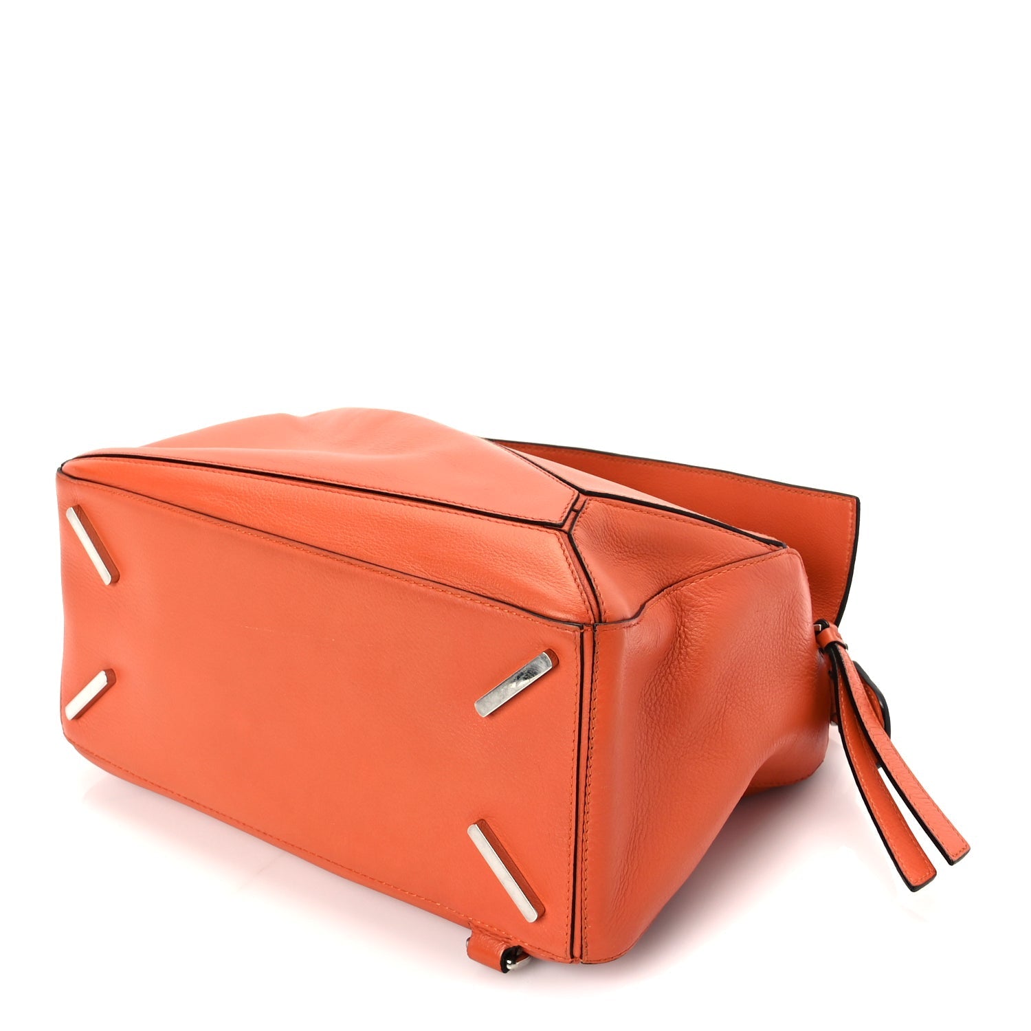 Loewe Calfskin Medium Puzzle Bag Orange