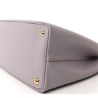 Prada Saffiano Cuir Small Double Bag Glicine