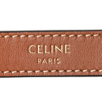 Celine Canvas Calfskin Mini Ava Triomphe Shoulder Bag Tan