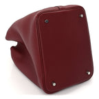 Hermes Taurillon Clemence Picotin Lock 22 MM  Rouge H