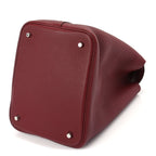 Hermes Taurillon Clemence Picotin Lock 22 MM  Rouge H