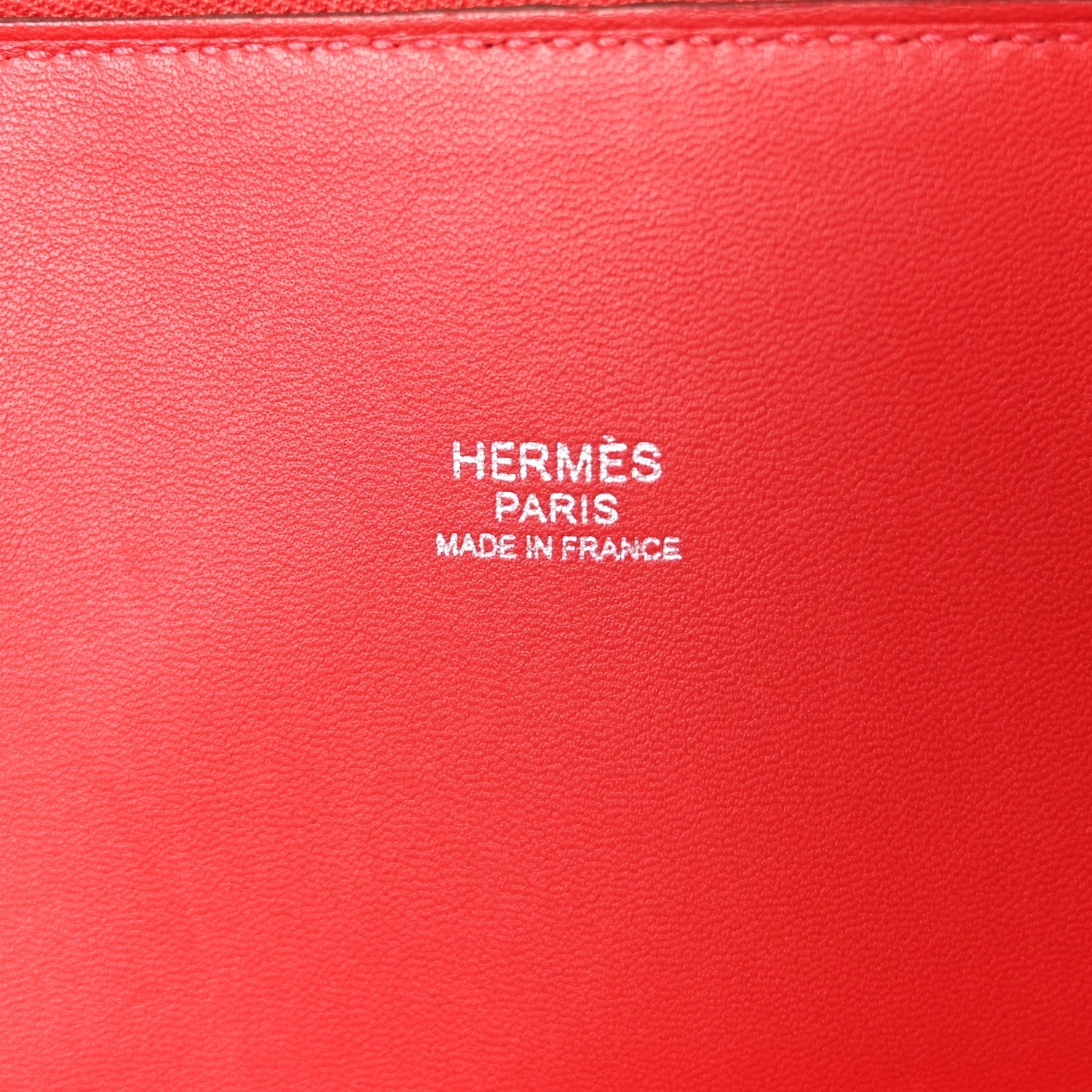 Hermes Taurillon Clemence Bolide 31 Rouge Casaque
