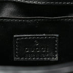 Gucci Nappa Vertical Matelasse Medium Maxi Horsebit Chain Shoulder Bag Black