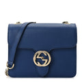 Gucci Dollar Calfskin Small Interlocking G Shoulder Bag  Caspian