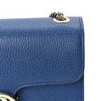 Gucci Dollar Calfskin Small Interlocking G Shoulder Bag  Caspian