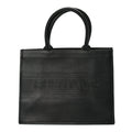 Christian Dior Calfskin Embossed Medium Book Tote Black