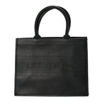 Christian Dior Calfskin Embossed Medium Book Tote Black