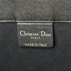 Christian Dior Calfskin Embossed Medium Book Tote Black