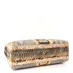 Christian Dior Snakeskin Large Lady Dior Beige