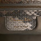 Christian Dior Snakeskin Large Lady Dior Beige