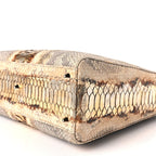 Christian Dior Snakeskin Large Lady Dior Beige