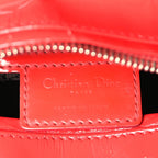 Christian Dior Patent Cannage Medium Lady Dior  Red