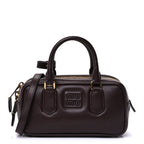 Miu Miu Calfskin Regular Arcadie Top Handle Bag Briarwood