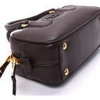 Miu Miu Calfskin Regular Arcadie Top Handle Bag Briarwood