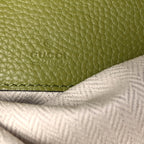 Gucci Pebbled Calfskin Mini B Shoudler Bag  Green
