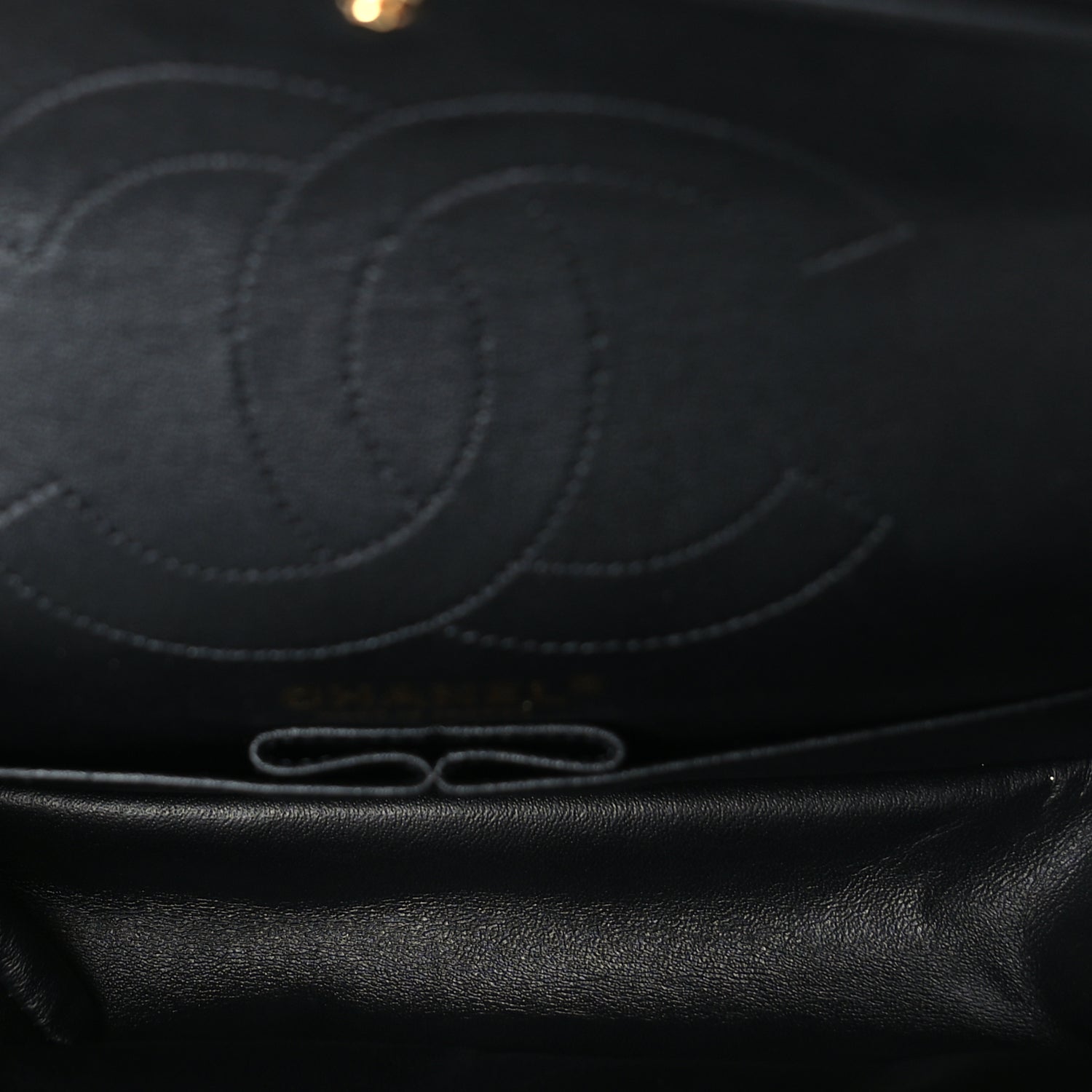 Chanel Calfskin Quilted Spoon Charms Brasserie 2.55 Reissue 225 Flap  Black