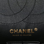 Chanel Calfskin Quilted Spoon Charms Brasserie 2.55 Reissue 225 Flap  Black