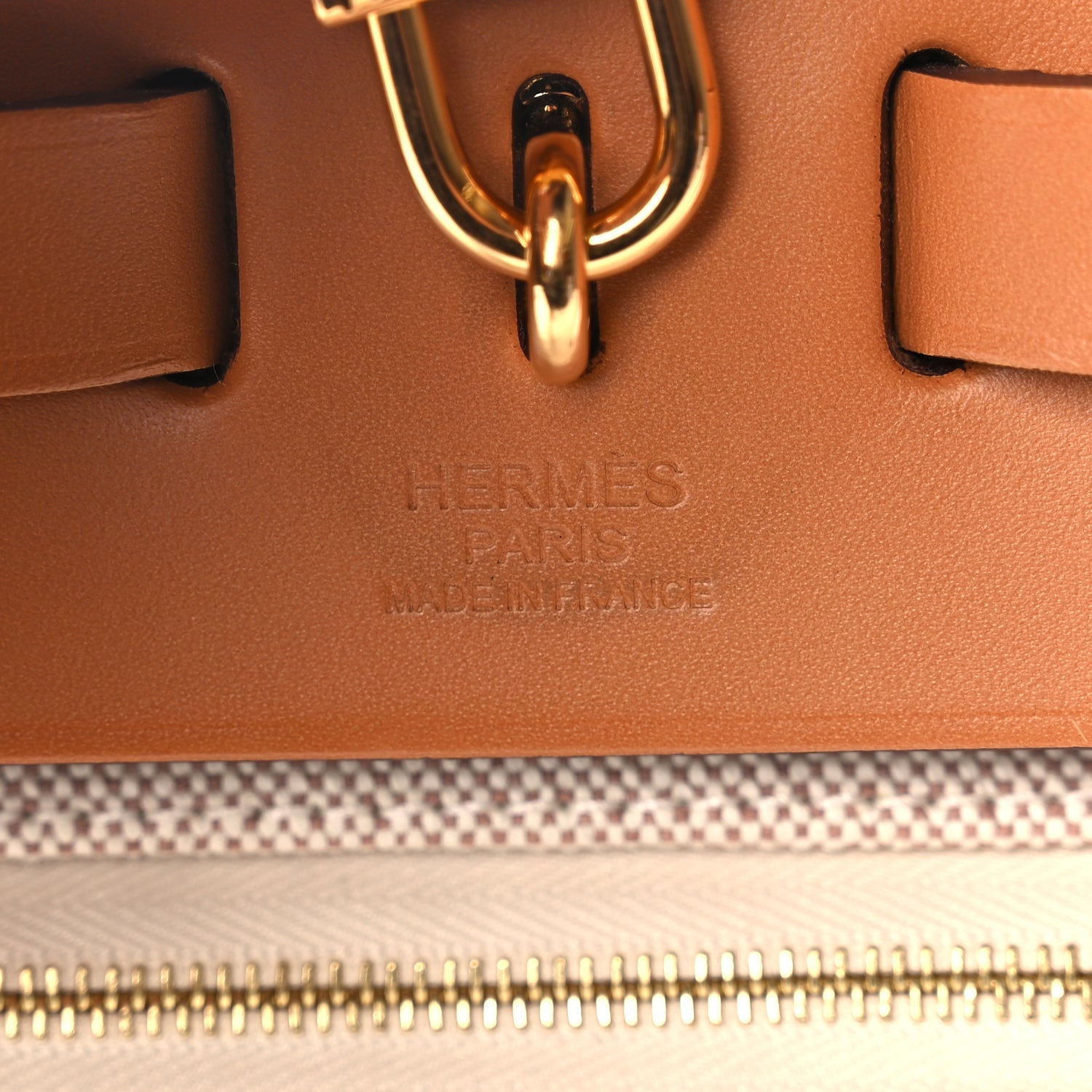 Hermes H Plume Canvas Vache Hunter Circuit 24 Herbag Zip Retourne 31 Orange Mecano Ecru Beige Naturel