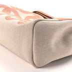 Hermes H Plume Canvas Vache Hunter Circuit 24 Herbag Zip Retourne 31 Orange Mecano Ecru Beige Naturel