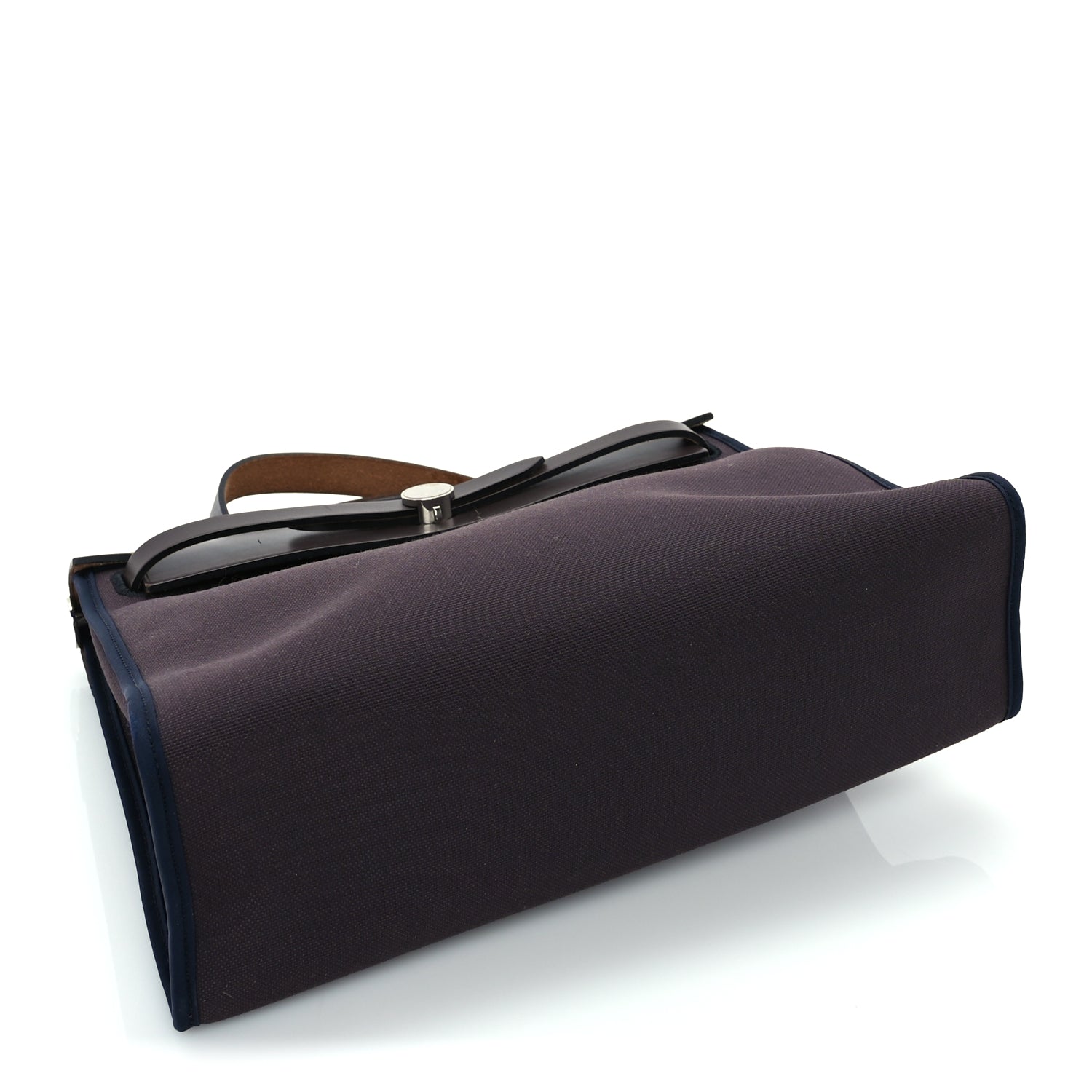 Hermes Vache Hunter Toile Herbag Zip 31 PM Cassis Ebony Indigo