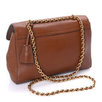 Mulberry Small Classic Grain Calfskin Medium Lily Flap  Oak