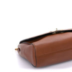 Mulberry Small Classic Grain Calfskin Medium Lily Flap  Oak