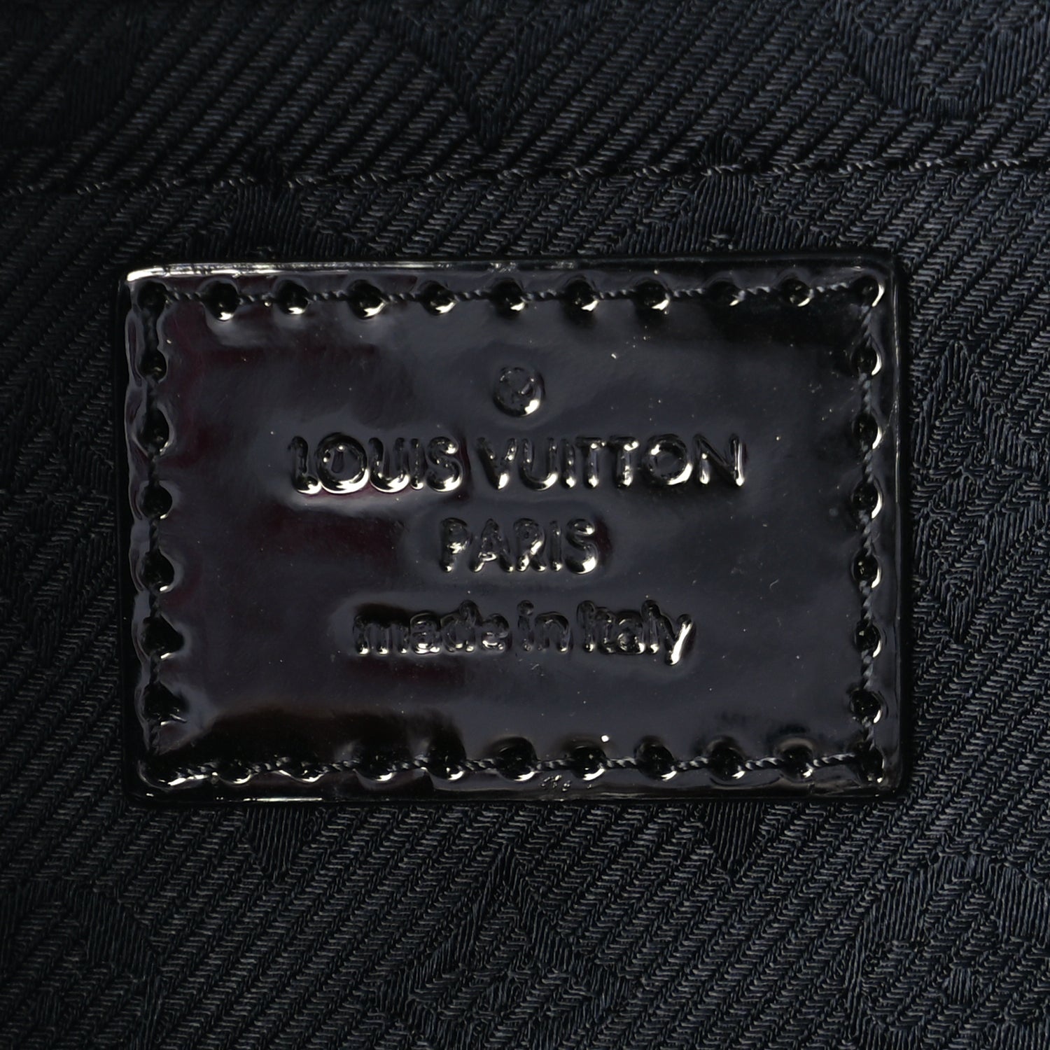 Louis Vuitton Calfskin Quilted Monogram Altair Clutch Black