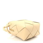 Bottega Veneta Lambskin Maxi Intrecciato Mini Cassette Camera Bag  Porridge