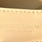 Bottega Veneta Lambskin Maxi Intrecciato Mini Cassette Camera Bag  Porridge