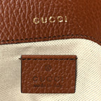 Gucci New Denim GG Monogram Dollar Calfskin Web Mini Horsebit 1955 Shoulder Bag Blue Tea Cuir Epilog