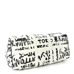Louis Vuitton Calfskin Damier Scribble Keepall Bandouliere 50  Black White