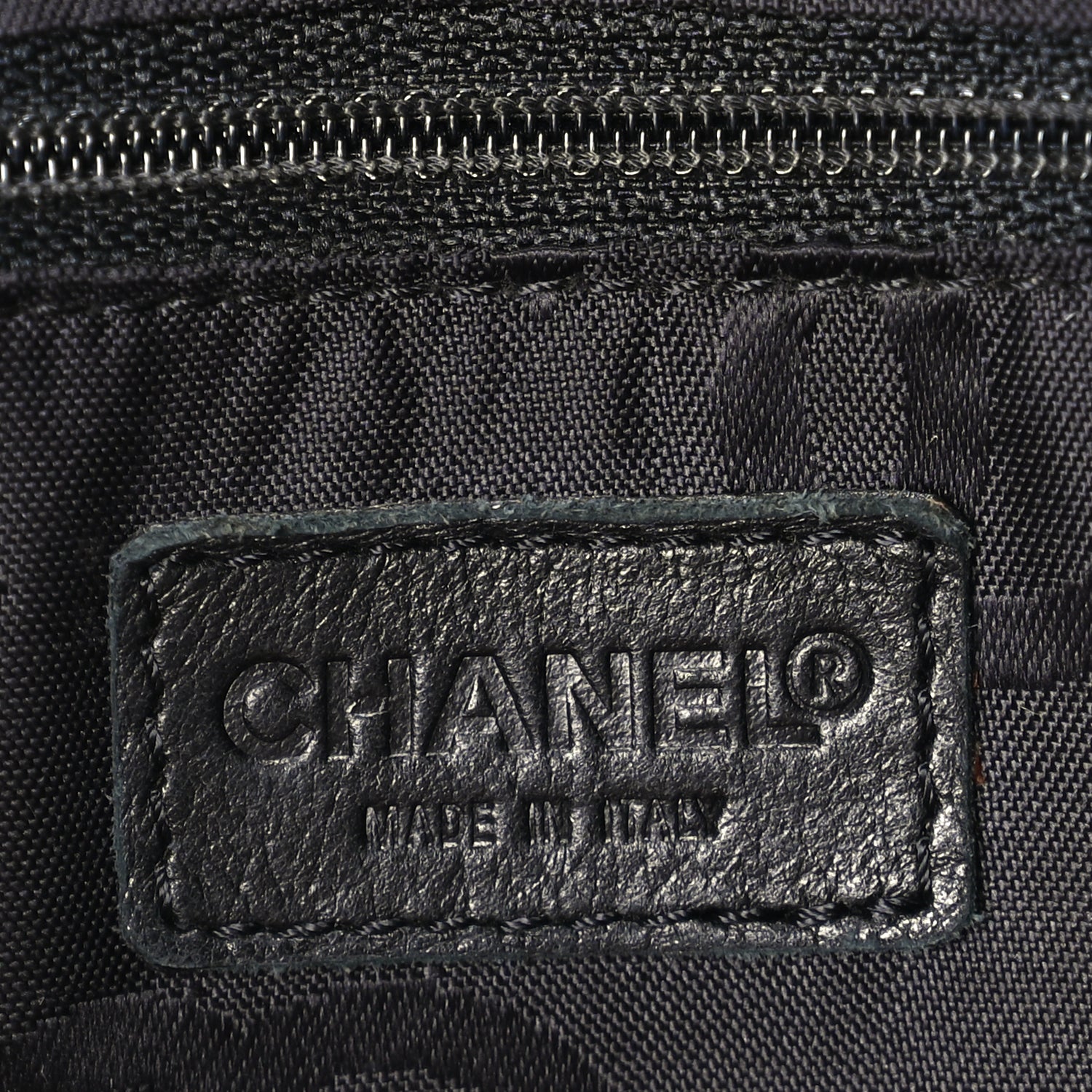 Chanel Calfskin Wild Stitch Top Handle Bag Black