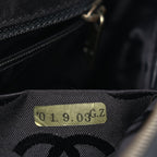 Chanel Calfskin Wild Stitch Top Handle Bag Black