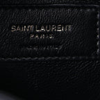 Saint Laurent Patent Le 5 A 7 Monochrome Hobo  Black