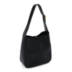 Saint Laurent Smooth Calfskin Small Le 5 A 7 Soft Hobo  Black