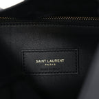 Saint Laurent Smooth Calfskin Small Le 5 A 7 Soft Hobo  Black