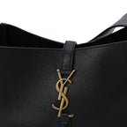 Saint Laurent Smooth Calfskin Small Le 5 A 7 Soft Hobo  Black
