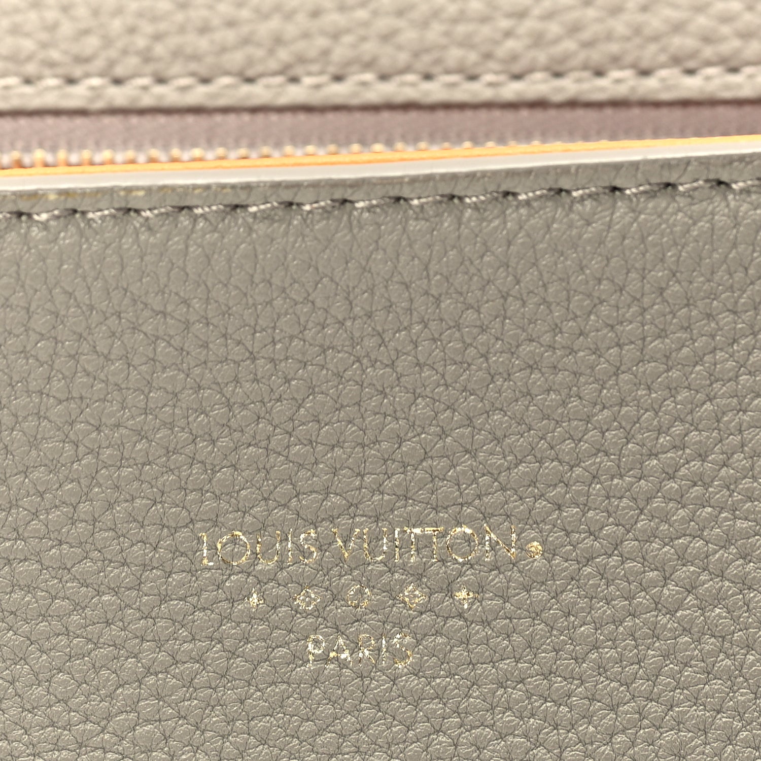 Louis Vuitton Grained Calfskin LV Pont 9 Soft PM  Gris